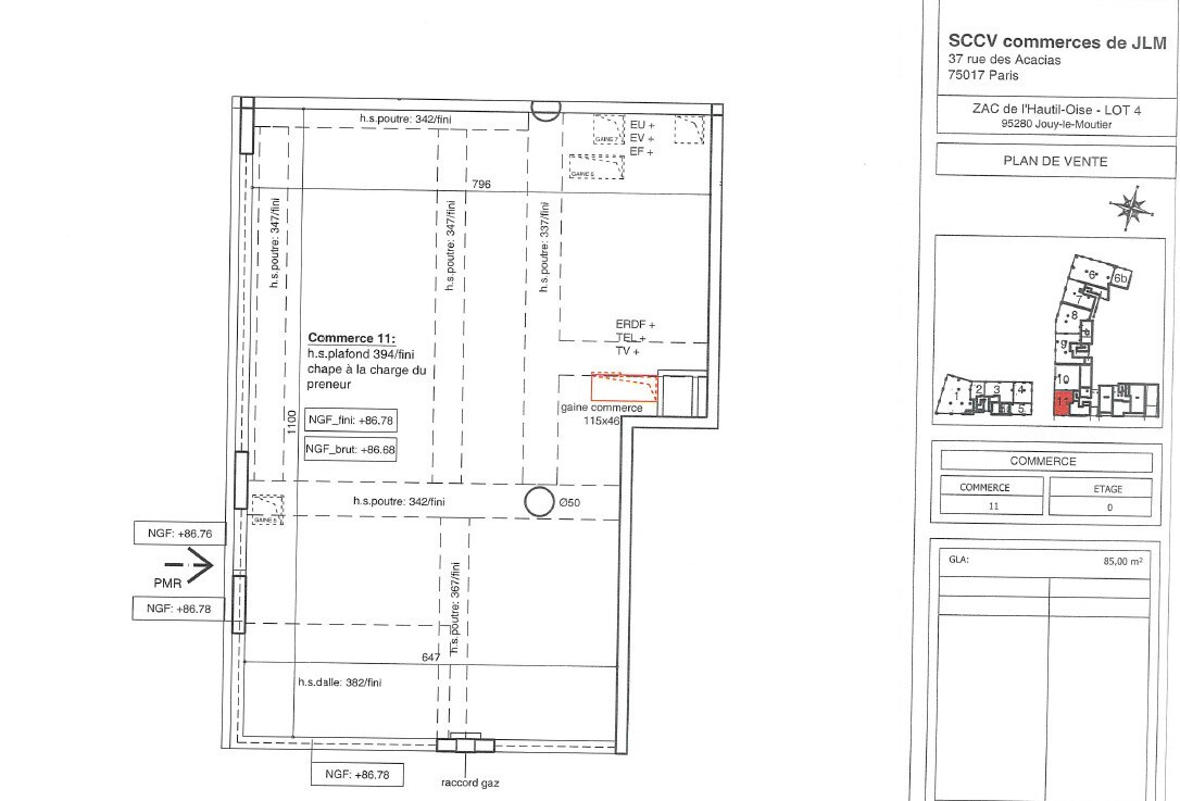 8 Place Du Bien Etre, Jouy-le-Moutier for lease Floor Plan- Image 1 of 9
