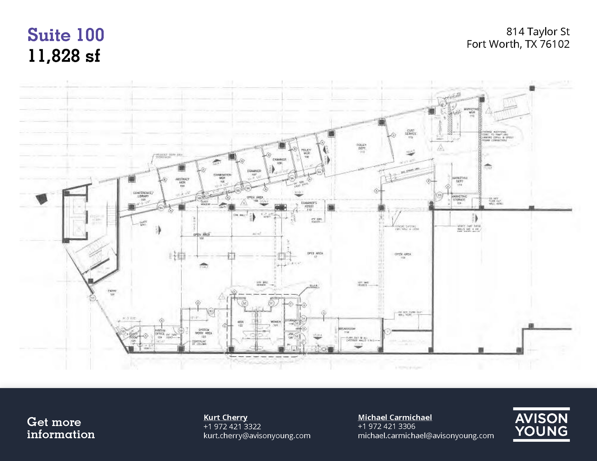 814 Taylor St, Fort Worth, TX à louer Plan d  tage- Image 1 de 4