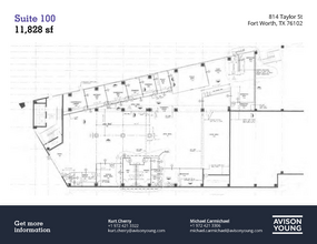 814 Taylor St, Fort Worth, TX à louer Plan d  tage- Image 1 de 4