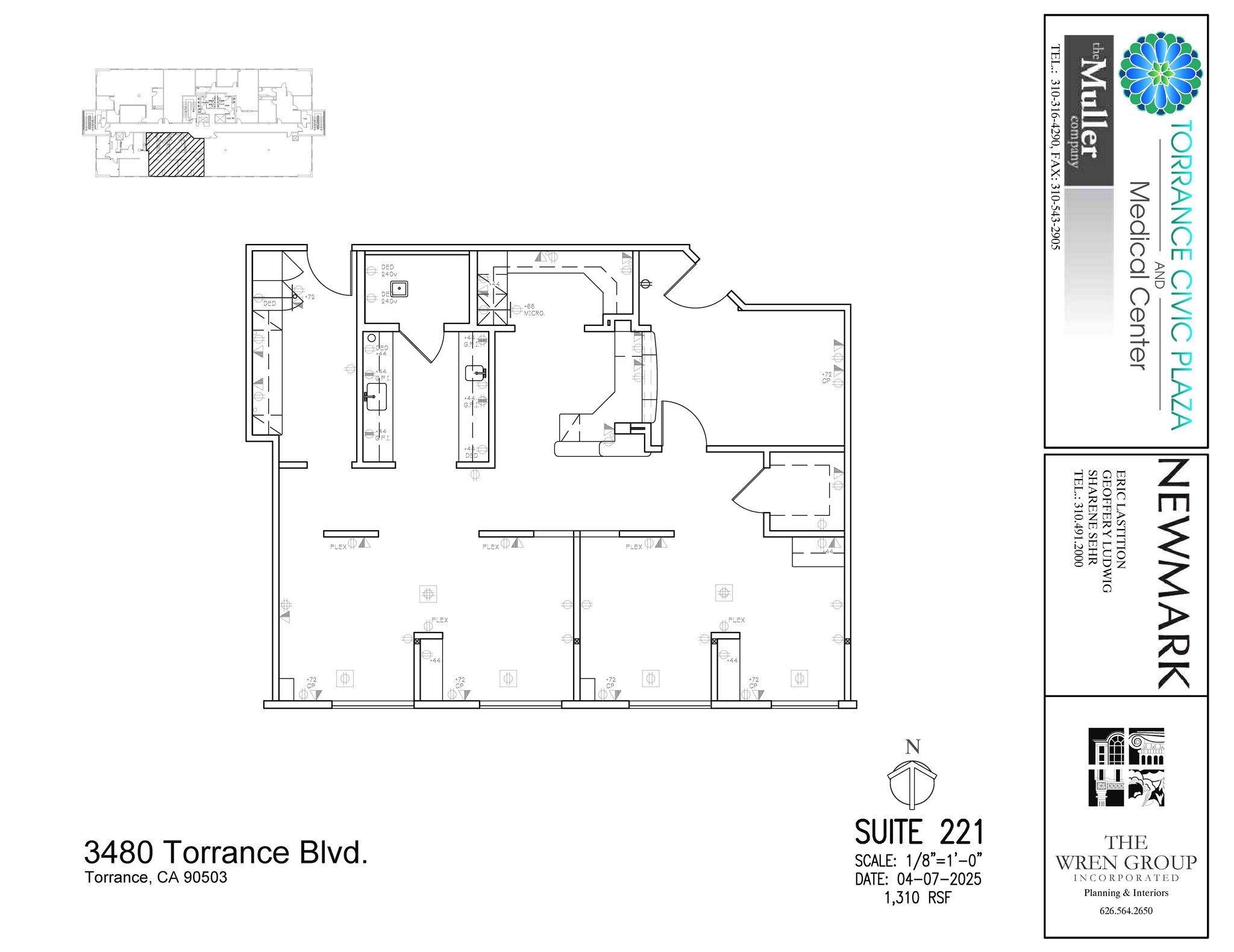 3400 Torrance Blvd, Torrance, CA à louer Plan d’étage- Image 1 de 1