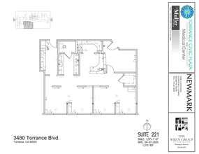 3400 Torrance Blvd, Torrance, CA à louer Plan d’étage- Image 1 de 1
