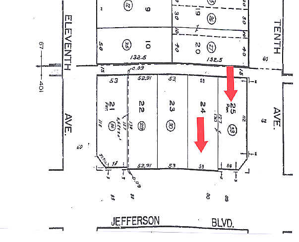 3001-3007 W Jefferson Blvd, Los Angeles, CA à vendre - Plan cadastral - Image 1 de 1