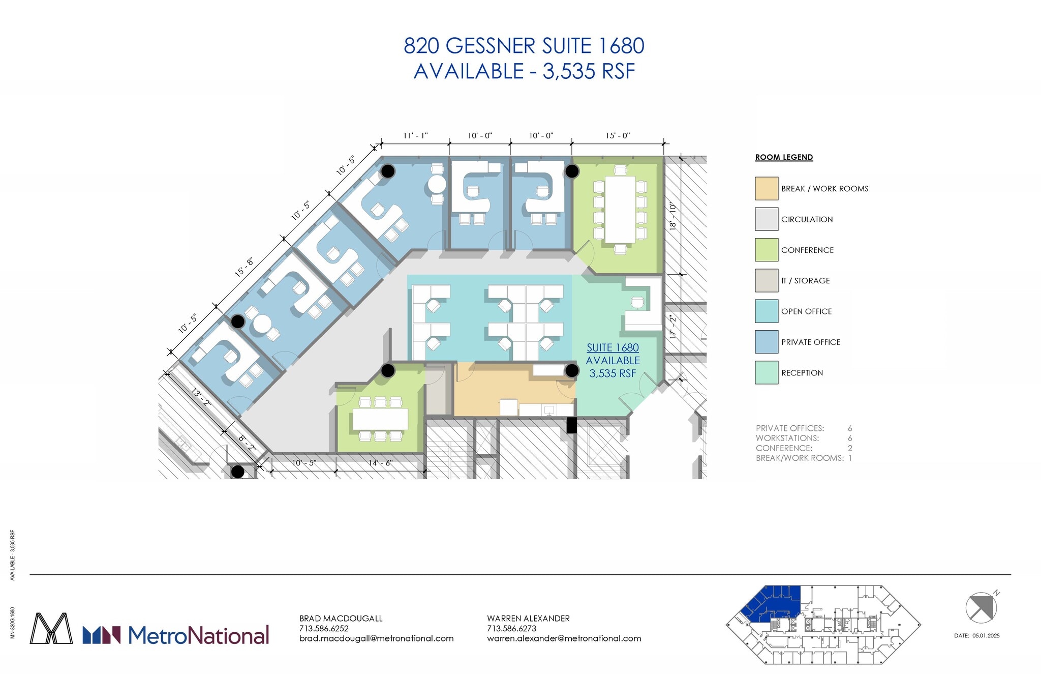 820 Gessner Rd, Houston, TX for lease Floor Plan- Image 1 of 1