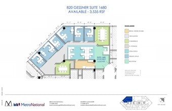 820 Gessner Rd, Houston, TX for lease Floor Plan- Image 1 of 1