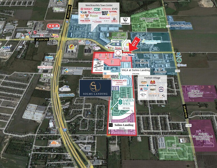 Solms Landing Retail Pad Sites, New Braunfels, TX à louer - Photo du bâtiment - Image 2 de 18