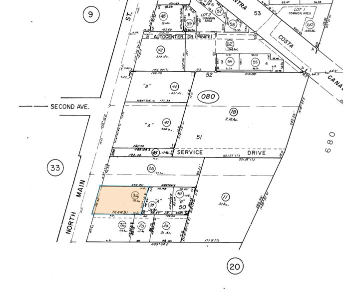 2670 N Main St, Walnut Creek, CA à vendre - Plan cadastral - Image 2 de 2