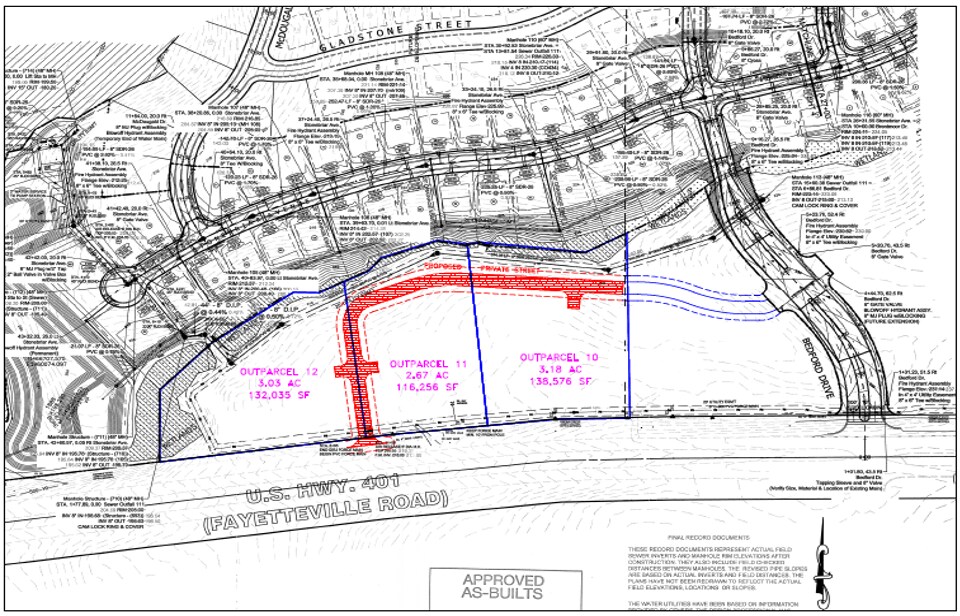 Bedford Dr & Fayetteville Rd, Raeford, NC à vendre Plan cadastral- Image 1 de 2