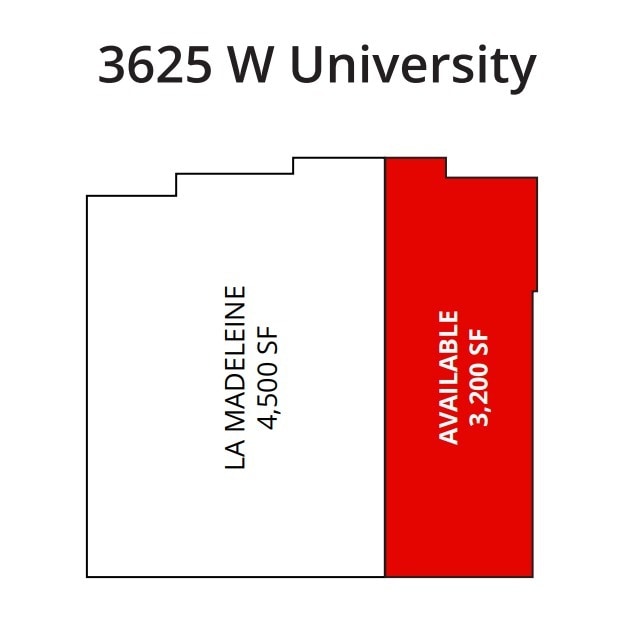 3625 W University Dr, McKinney, TX for lease Floor Plan- Image 1 of 1