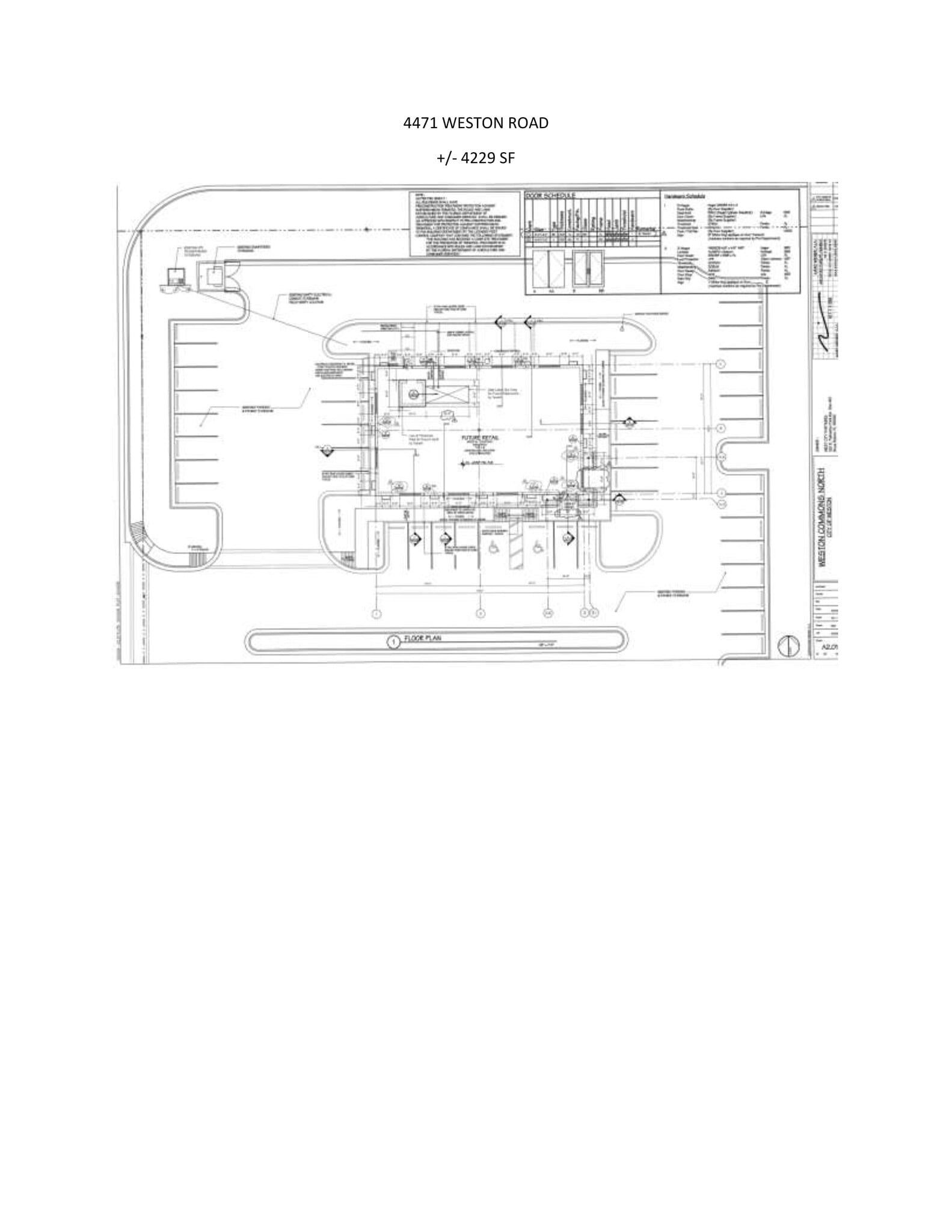 4471 Weston Rd, Weston, FL for lease Site Plan- Image 1 of 1
