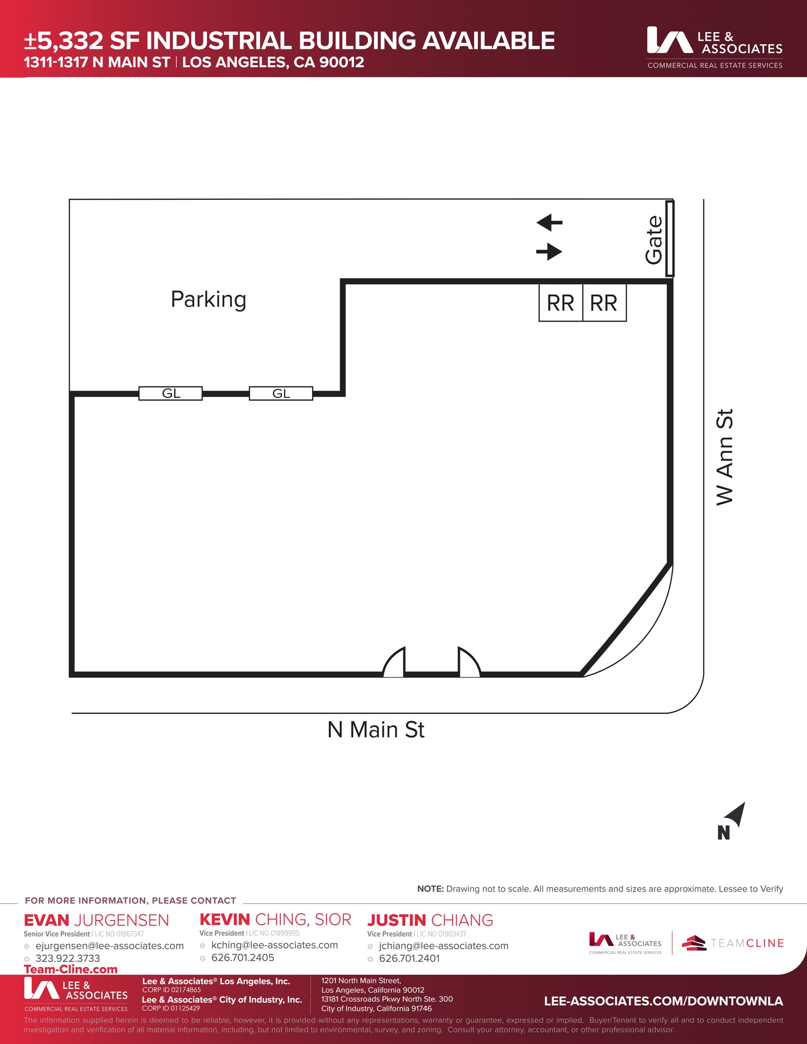 1311-1317 N Main St, Los Angeles, CA à louer Plan de site- Image 1 de 1