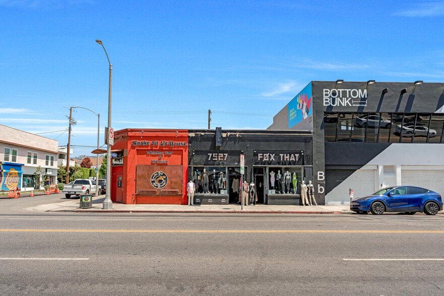 7525-7529 Melrose Ave, Los Angeles, CA for lease - Building Photo - Image 2 of 4