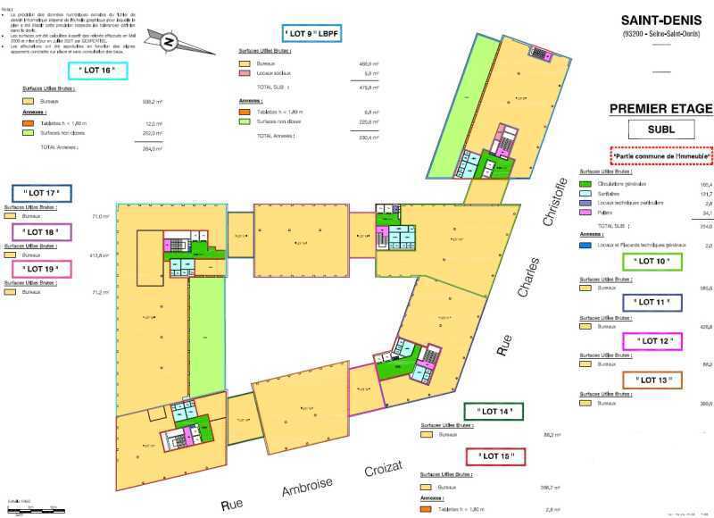 Bureau dans Saint-Denis à louer - Plan de site - Image 3 de 4