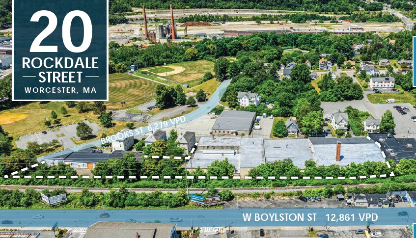 20 Rockdale St, Worcester, MA à vendre - Aérien - Image 3 de 5