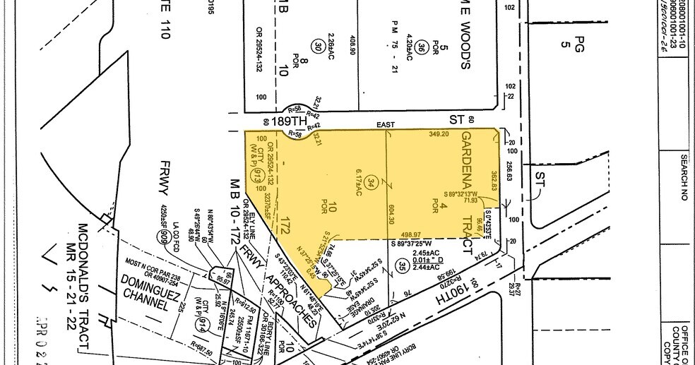 18455 S Figueroa St, Gardena, CA à louer - Plan cadastral - Image 3 de 7