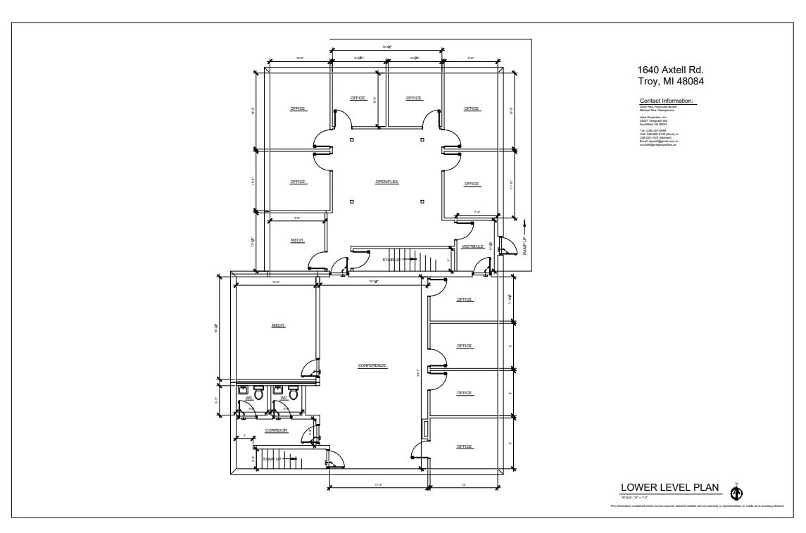 1640 Axtell Dr, Troy, MI for lease Floor Plan- Image 1 of 1