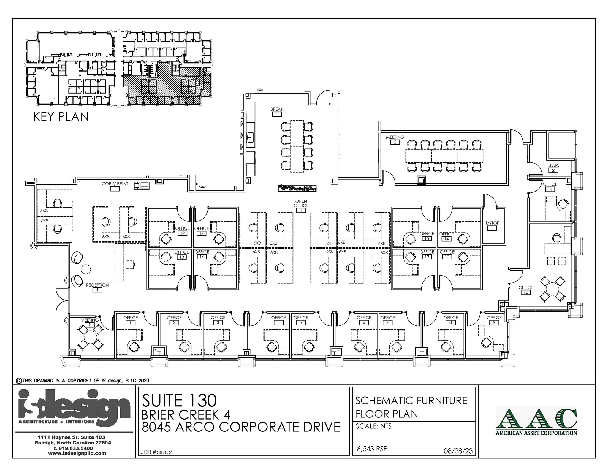 8045 Arco Corporate Dr, Raleigh, NC à louer Plan d’étage- Image 1 de 1