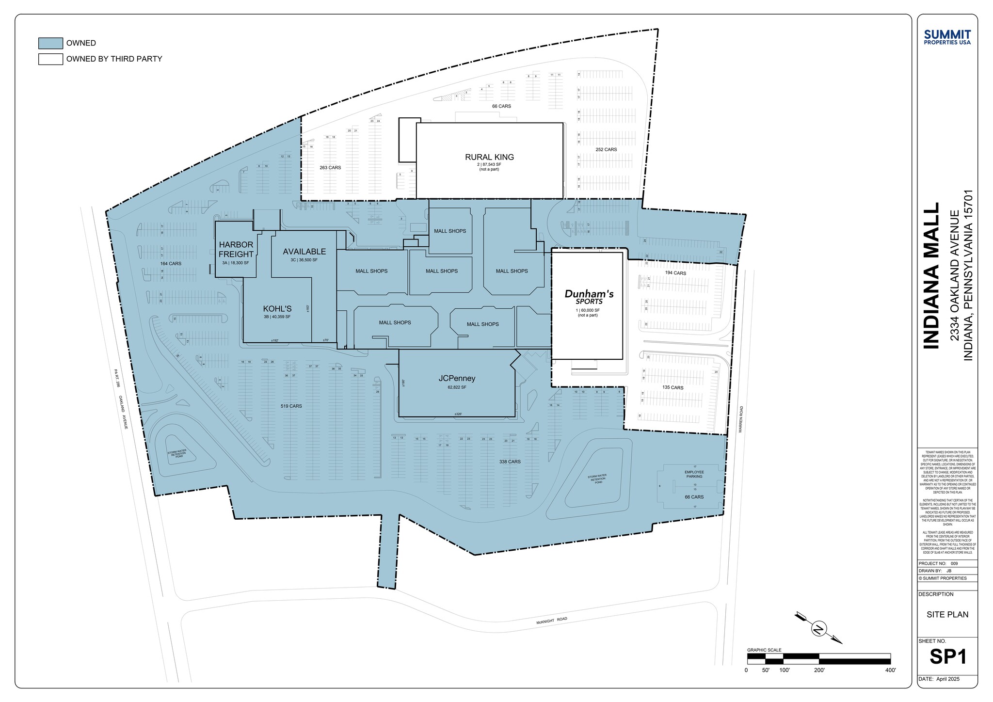 2334 Oakland Ave, Indiana, PA à louer Plan de site- Image 1 de 1