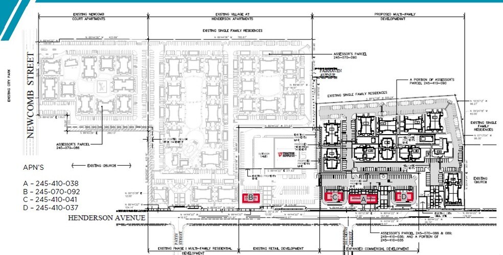 SWQ Henderson & Newcomb St, Porterville, CA à vendre - Photo du bâtiment - Image 2 de 3