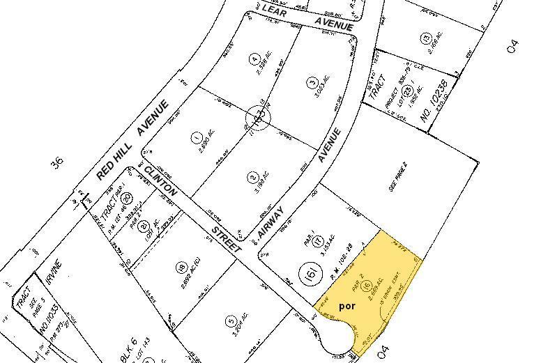 380-384 Clinton St, Costa Mesa, CA à louer - Plan cadastral - Image 1 de 1