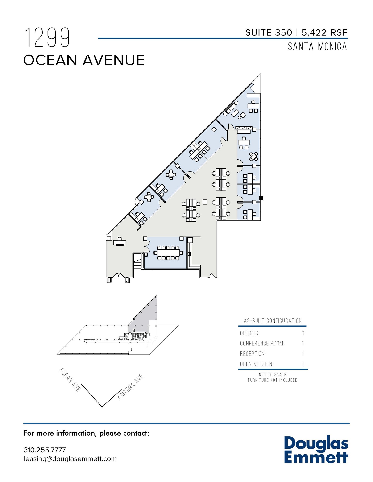 1299 Ocean Ave, Santa Monica, CA for lease Floor Plan- Image 1 of 1