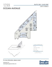 1299 Ocean Ave, Santa Monica, CA à louer Plan d’étage- Image 1 de 1