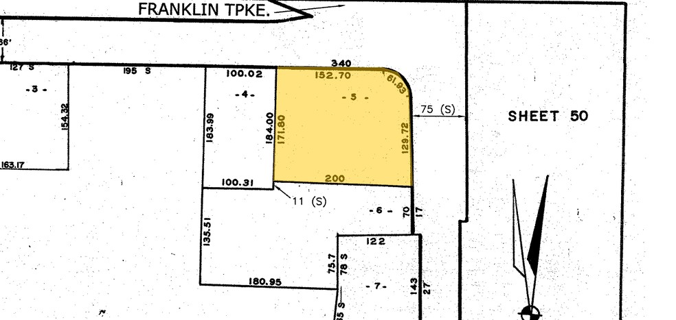 5 S Franklin Tpke, Ramsey, NJ for sale - Plat Map - Image 1 of 1