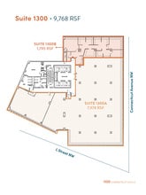 1100 Connecticut Ave NW, Washington, DC à louer Plan d’étage- Image 1 de 7