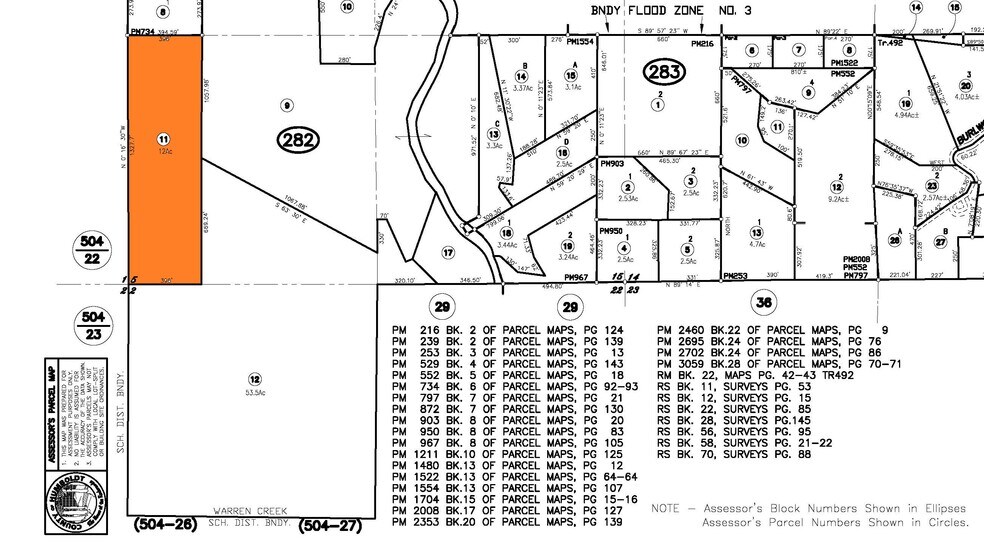Aldergrove Rd, Arcata, CA à vendre - Plan cadastral - Image 1 de 1