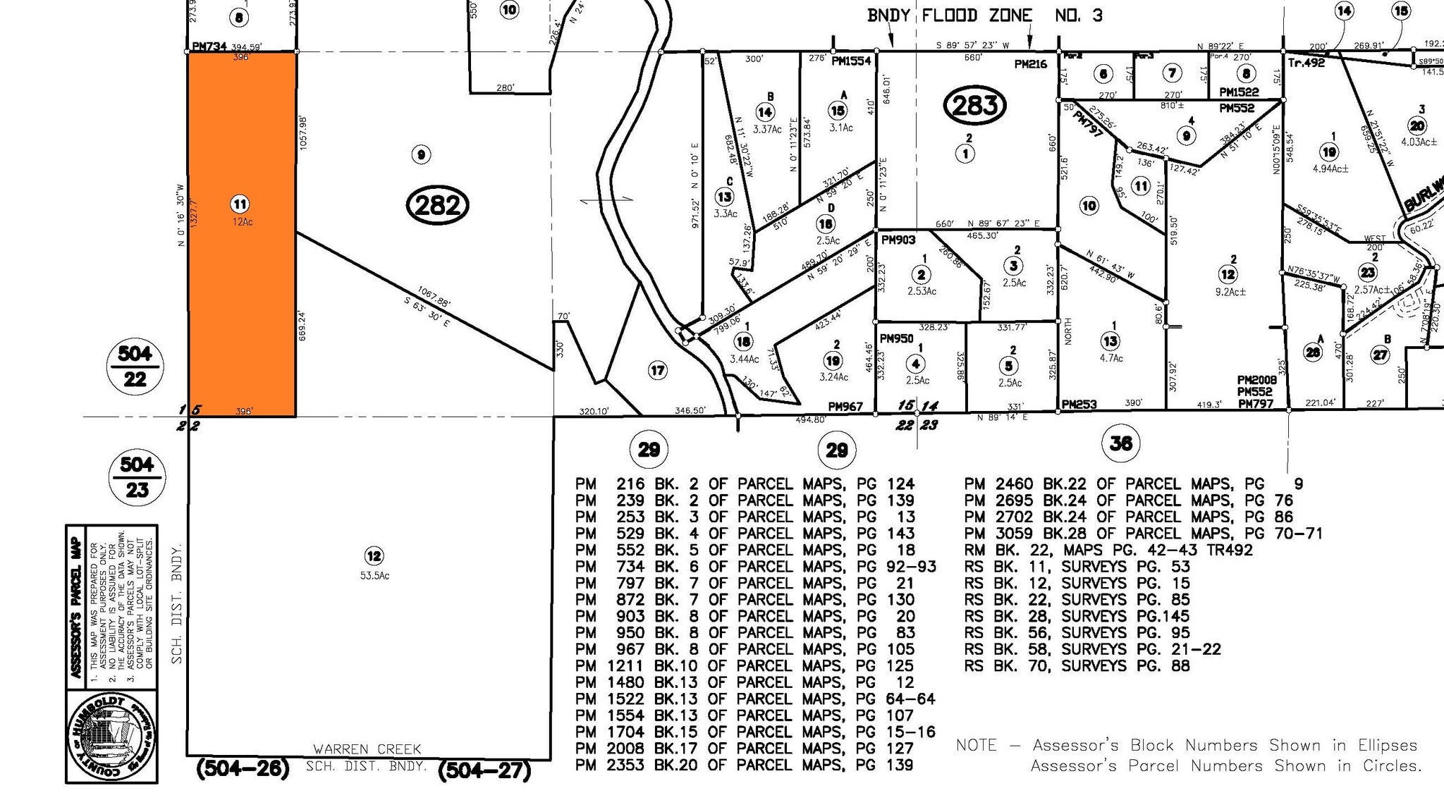 Aldergrove Rd, Arcata, CA for sale Plat Map- Image 1 of 2