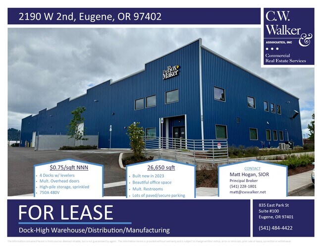 More details for 2120 W 2nd Ave, Eugene, OR - Industrial for Lease