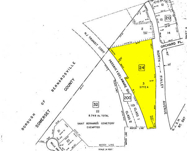 150 N Finley Ave, Basking Ridge, NJ à louer - Plan cadastral - Image 2 de 20