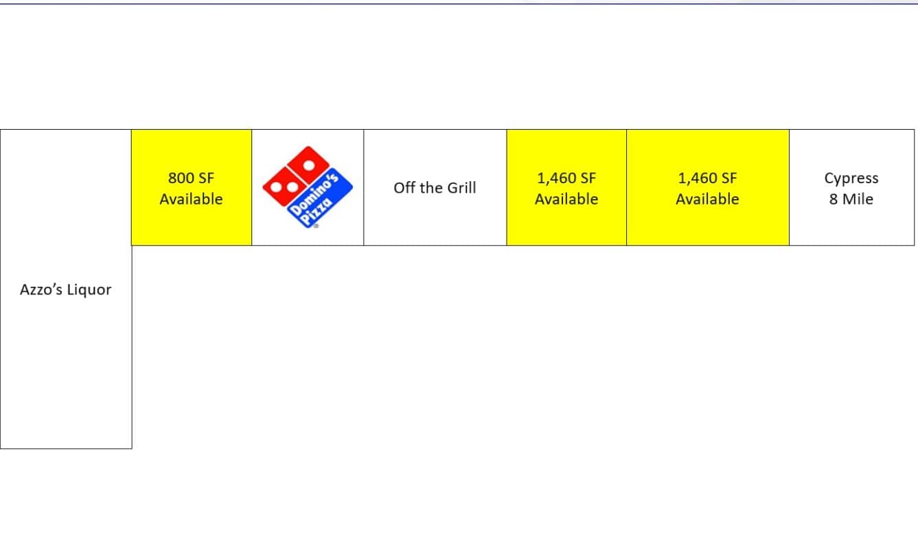 1600-1642 E Eight Mile Rd, Detroit, MI for lease Floor Plan- Image 1 of 1