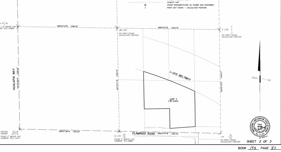 9880 W Flamingo Rd, Las Vegas, NV à louer - Plan cadastral - Image 2 de 5