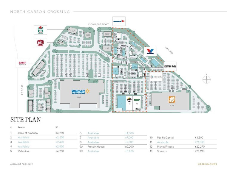 Bureau dans Carson City, NV à louer - Plan de site - Image 2 de 3