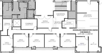 1100 Main St, Woodland, CA à louer Plan d’étage- Image 1 de 1