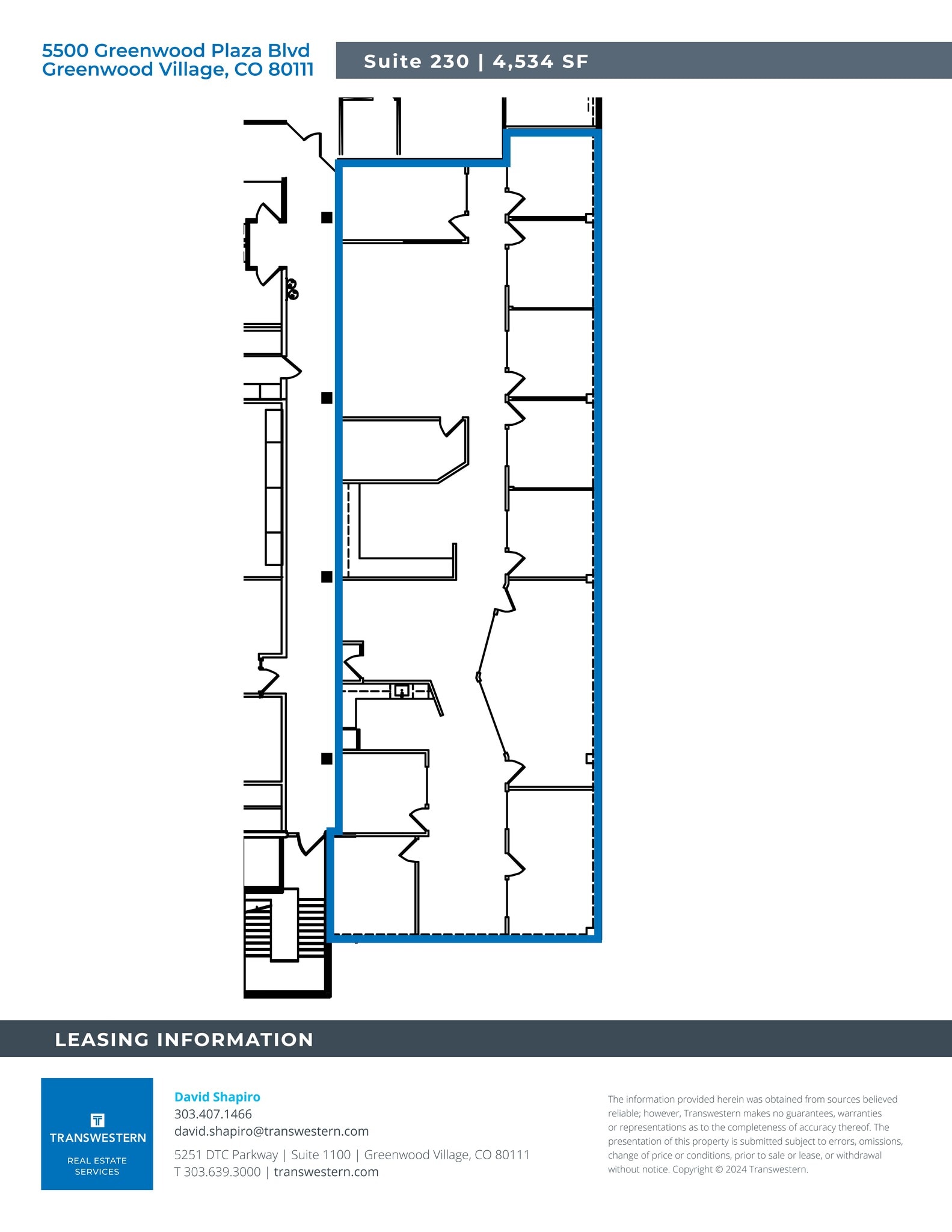5500 Greenwood Plaza Blvd, Englewood, CO for lease Site Plan- Image 1 of 2