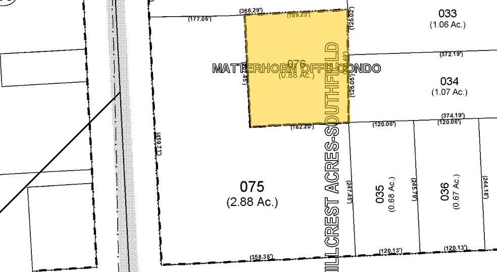 25140 Lahser Rd, Southfield, MI à vendre - Plan cadastral - Image 2 de 3