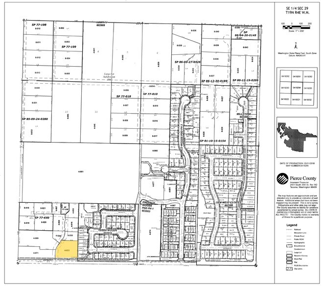7919 176th St E, Puyallup, WA à vendre - Plan cadastral - Image 2 de 2
