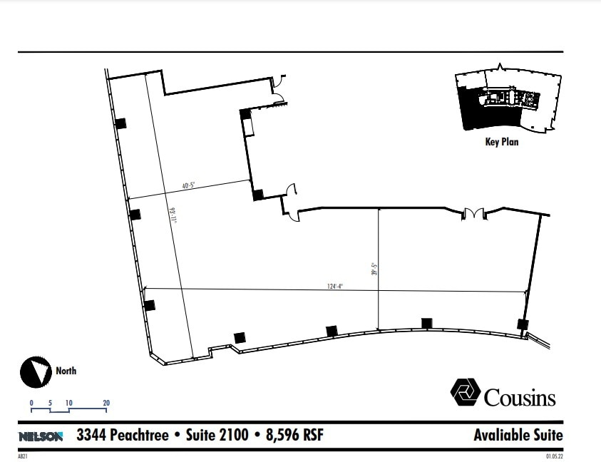 3344 Peachtree Rd NE, Atlanta, GA à louer Plan d’étage- Image 1 de 1