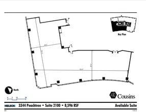 3344 Peachtree Rd NE, Atlanta, GA à louer Plan d’étage- Image 1 de 1