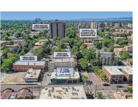 500-508 E 13th Ave, Denver, CO - Aérien  Vue de la carte - Image1