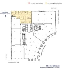 801 Pennsylvania Ave NW, Washington, DC for lease Floor Plan- Image 1 of 2