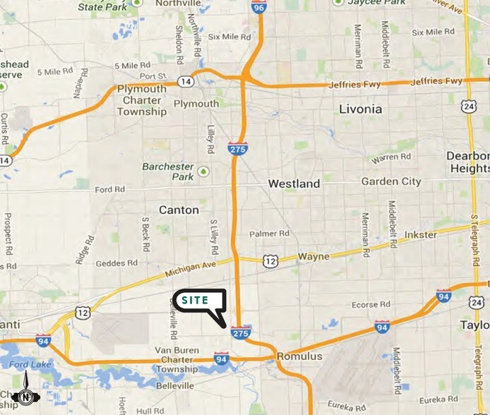 8500 Haggerty Rd, Belleville, MI à louer - Aérien - Image 2 de 5