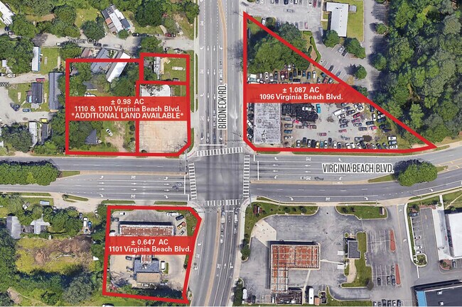 Plus de détails pour 1101 Virginia Beach Blvd, Virginia Beach, VA - Terrain à louer