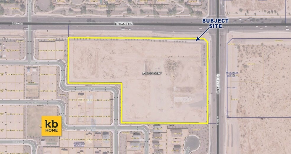 Higley & Riggs Rd, Gilbert, AZ for sale - Aerial - Image 3 of 5