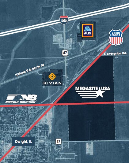 27800 E 3300 North Rd, Dwight, IL à vendre Aérien- Image 1 de 2