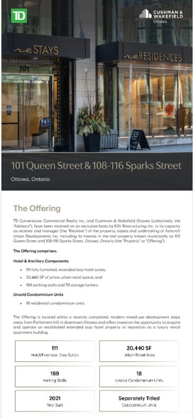 101 Queen Street & 108-116 Sparks Street portfolio of 3 properties for sale on LoopNet.ca - Other - Image 3 of 3
