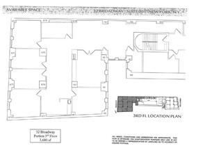 32 Broadway, New York, NY à louer Plan d  tage- Image 1 de 1