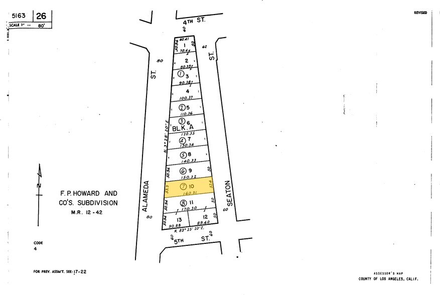 448 S Alameda St, Los Angeles, CA à vendre - Plan cadastral - Image 3 de 4