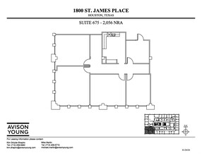 1800 St James Pl, Houston, TX for lease Floor Plan- Image 1 of 1